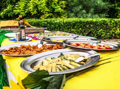 Buffet of side dishes