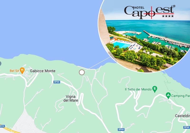 Wo ist das Hotel Capo Est in Gabicce Mare
