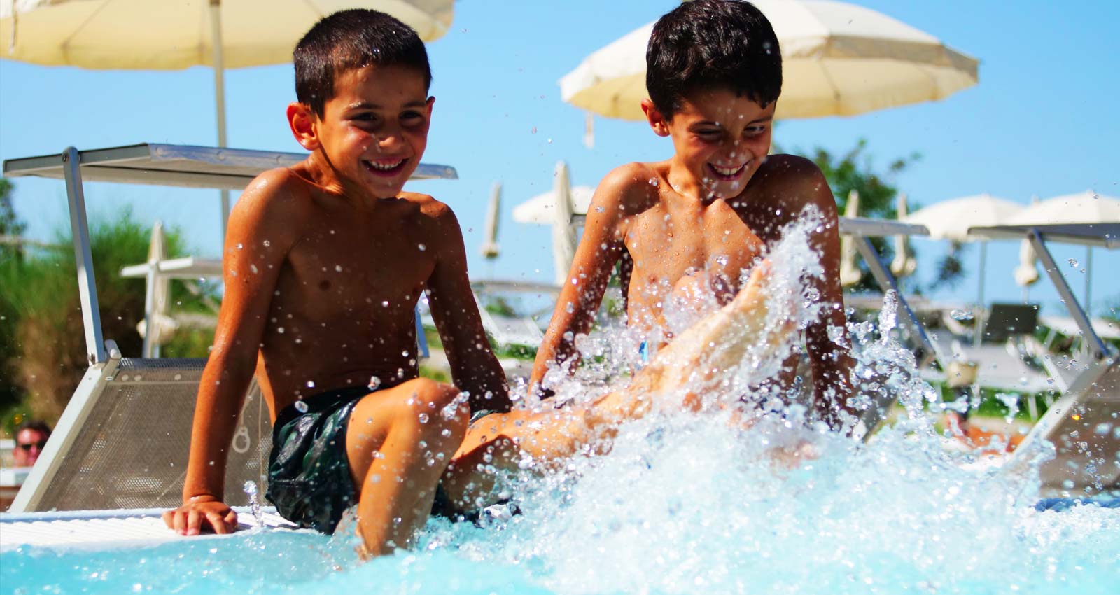 Children in the pool