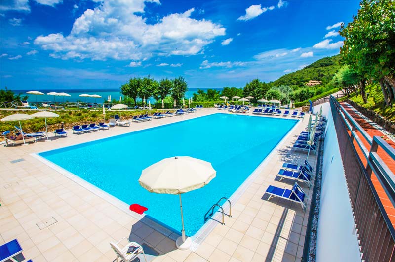 The swimming pool of the Hotel Capo Est