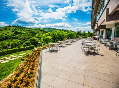 Terrace with panoramic views